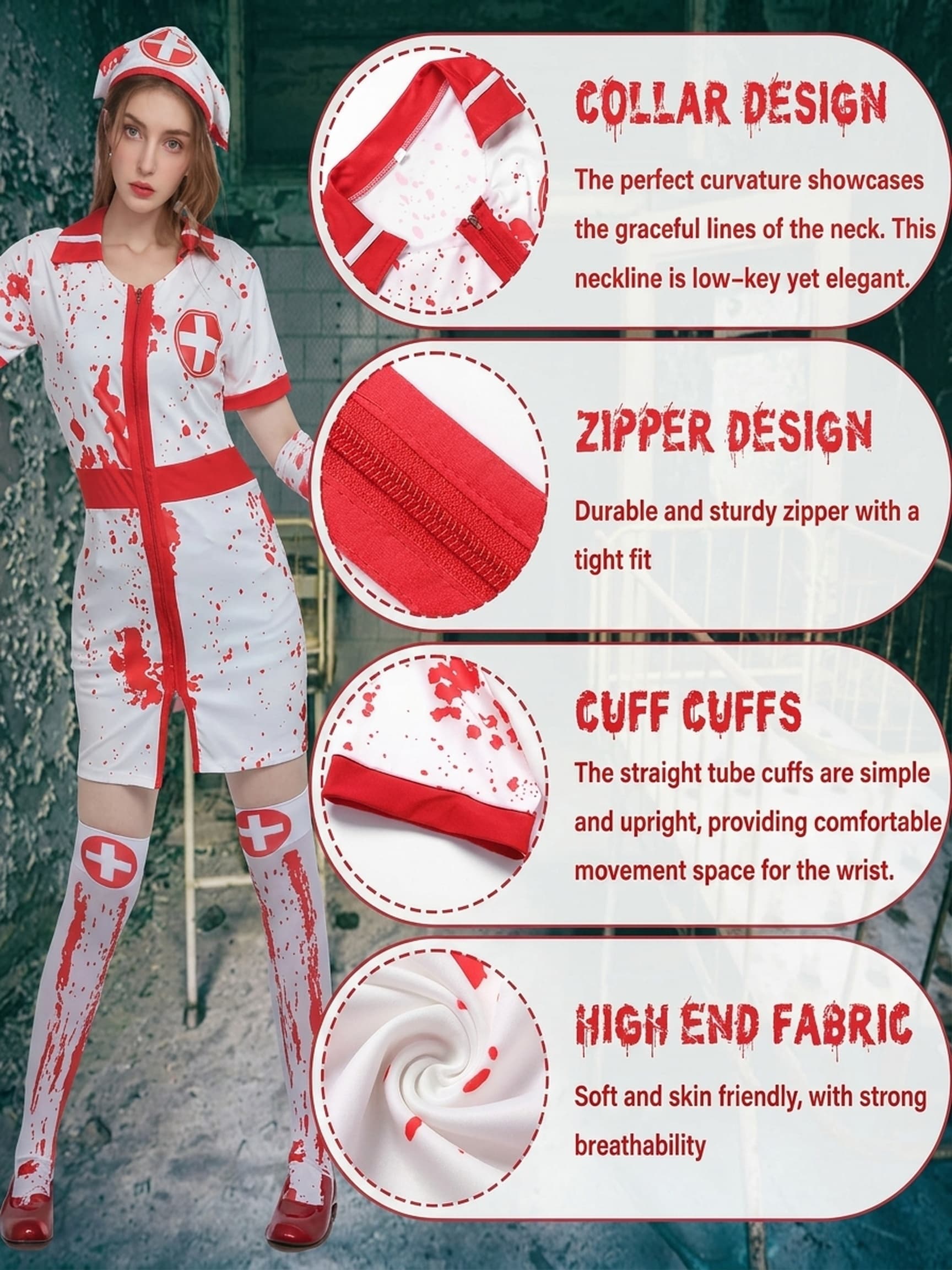 Bloody Nurse Costume, photo 5